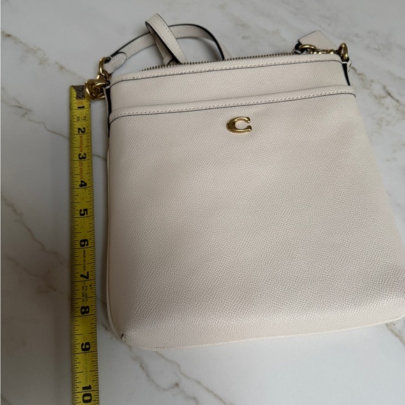 Coach 'Chalk' White Crossbody Bag with Gold Accents - Picture 12 of 13